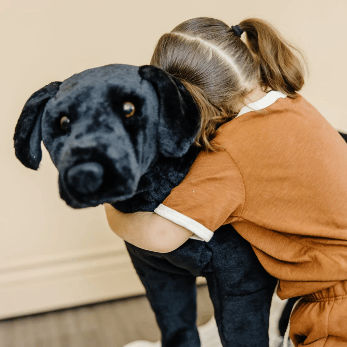 Lifelike Stuffed Animal - Black Lab