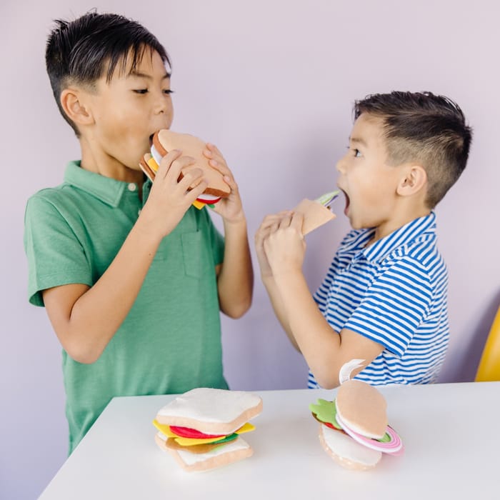 Play Food - Felt Sandwich Play Set, 33 pcs