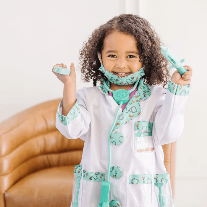 Doctor Costume & Doctor Kit, Size 3-6 Years
