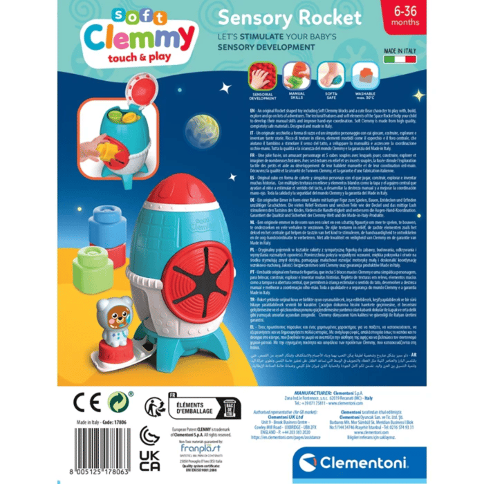 Space Rocket Toy with Soft Blocks
