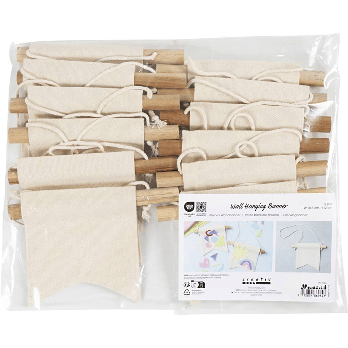 Decorate Your Own Mini Banners, 12 pcs