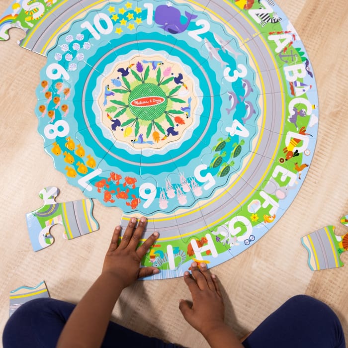 Floor Puzzle - Round the Shore w. Vehicles, 48 pcs