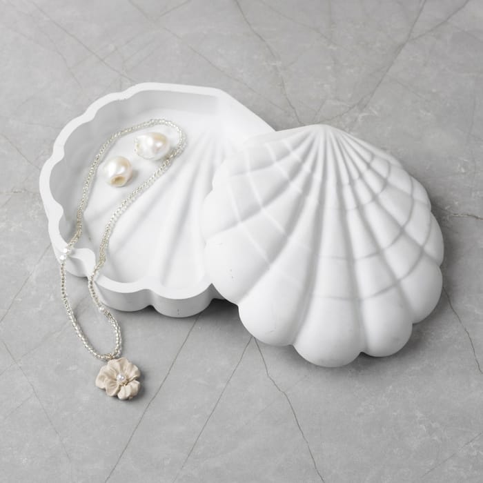 Silicone Mould - Seashell Canister, 1 pc