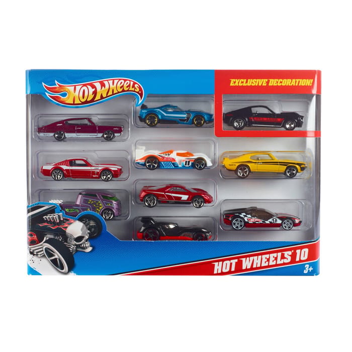 Hot Wheels Cars (Assorted) - Pack of 10