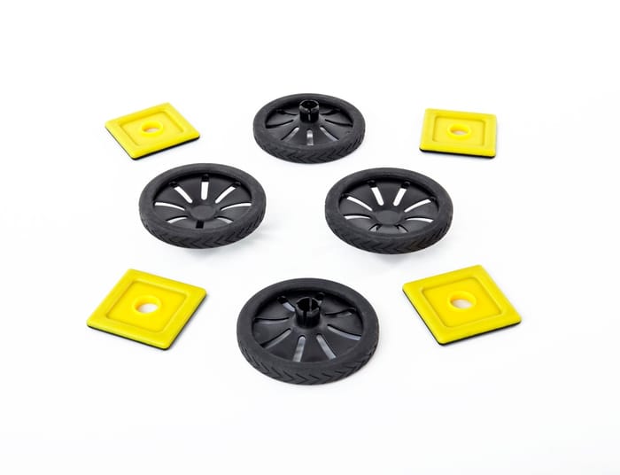 Polydron Magnetic Play Set Accs. - Wheels, 8 pcs