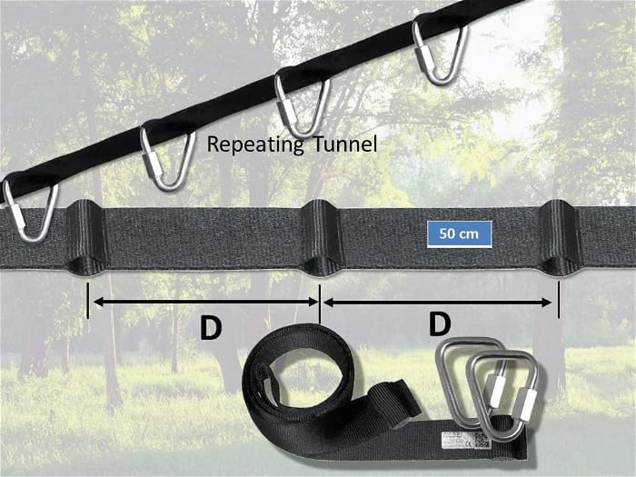 Swing Tree Hanging Strap - Horizontal, 600 cm