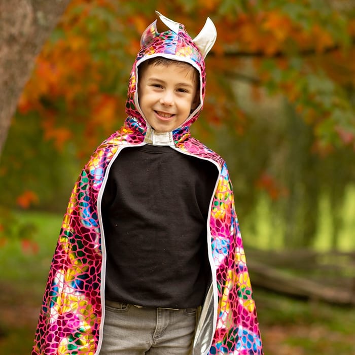 2-in-1 Dragon/Knight Cape, Size 5-6 yrs
