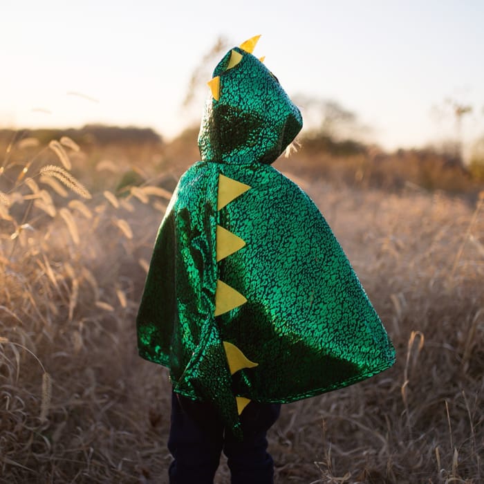 Dragon Cape - Green/Yellow, 2-3 yrs