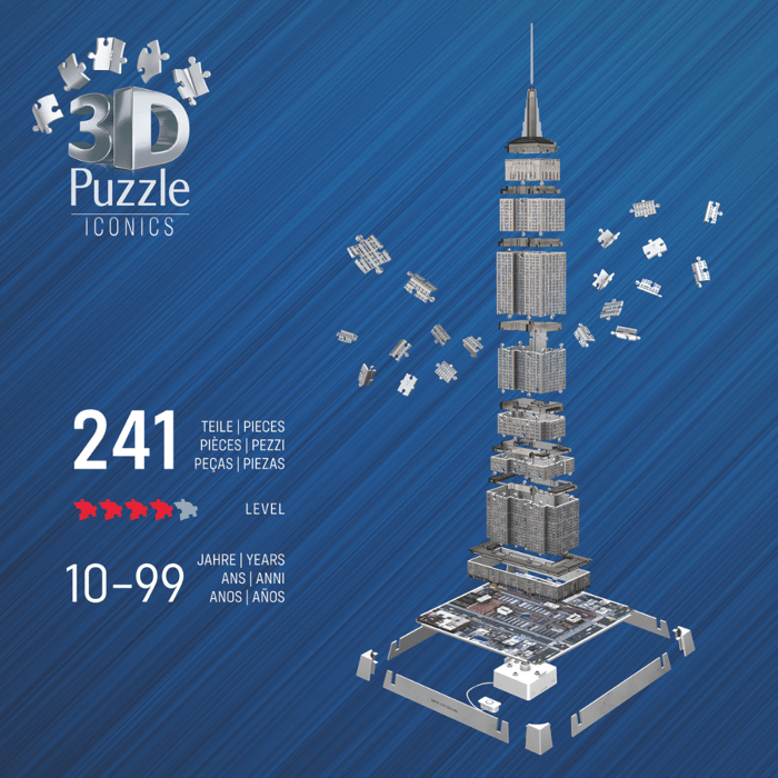 3D LED Puzzle with 216 pcs - Empire State Building