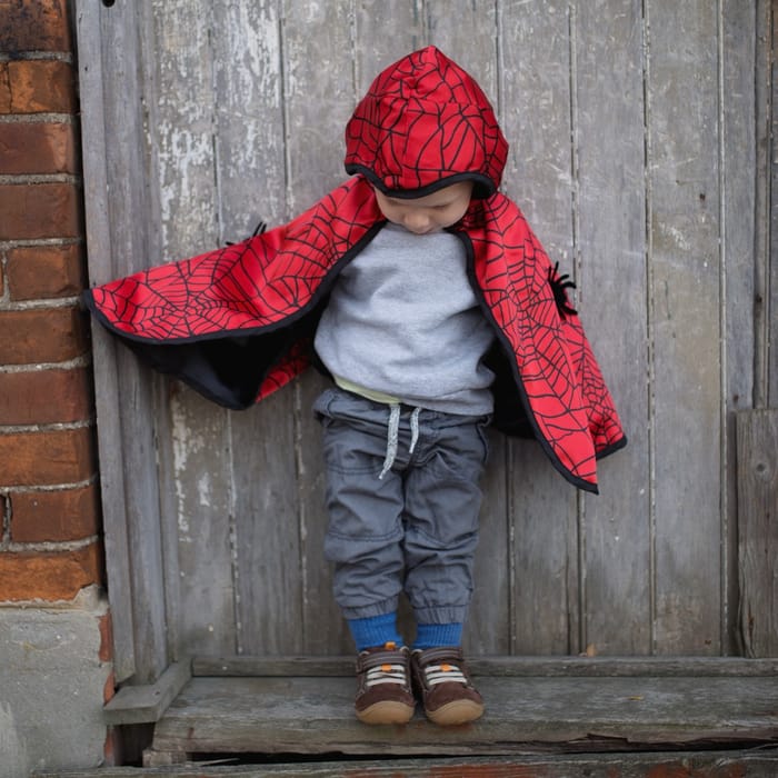 2-in-1 Spiderman/Batman Cape, Various Sizes