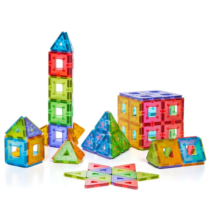 Polydron KinderMag Translucent Set, 96 pcs