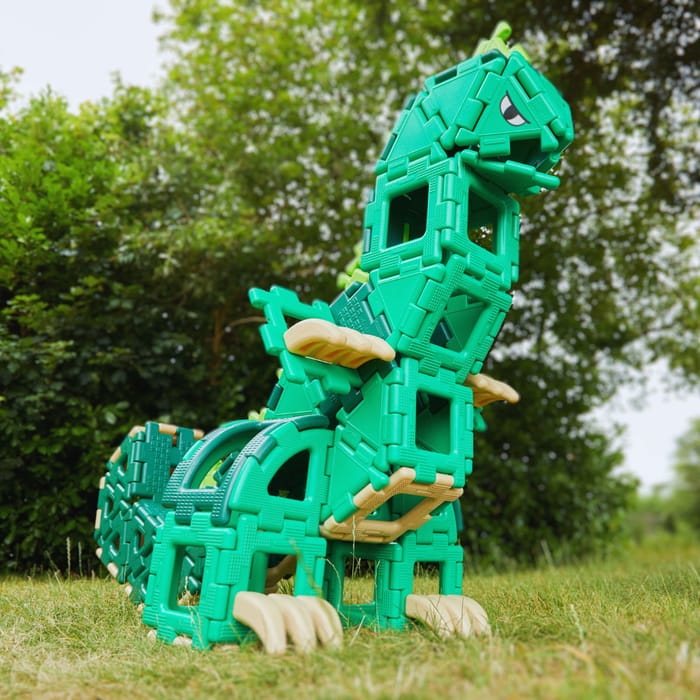 Polydron Giant Set - Dinosaur, 130 pcs