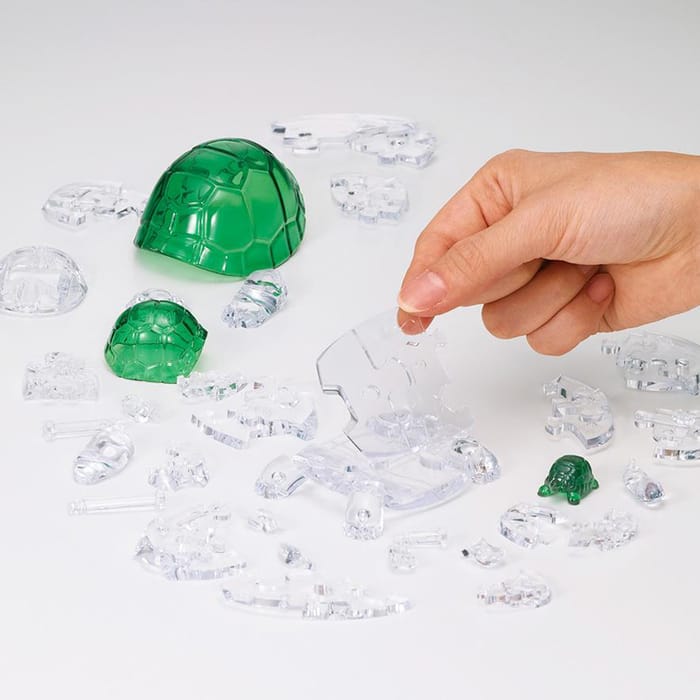 3D Crystal Puzzle - Turtles, 37 pcs