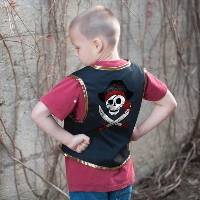 Pirate Vest + Eye Patch, 5-6 yrs