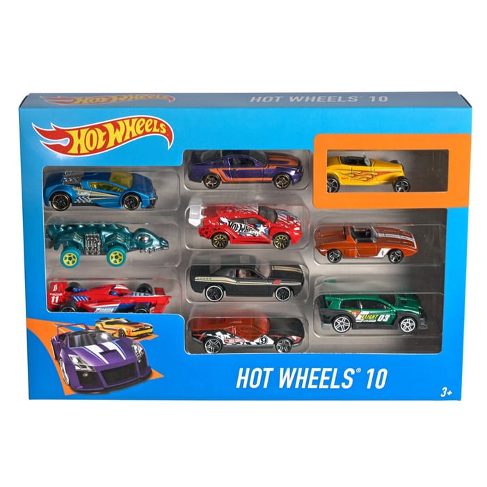 Hot Wheels Cars (Assorted) - Pack of 10