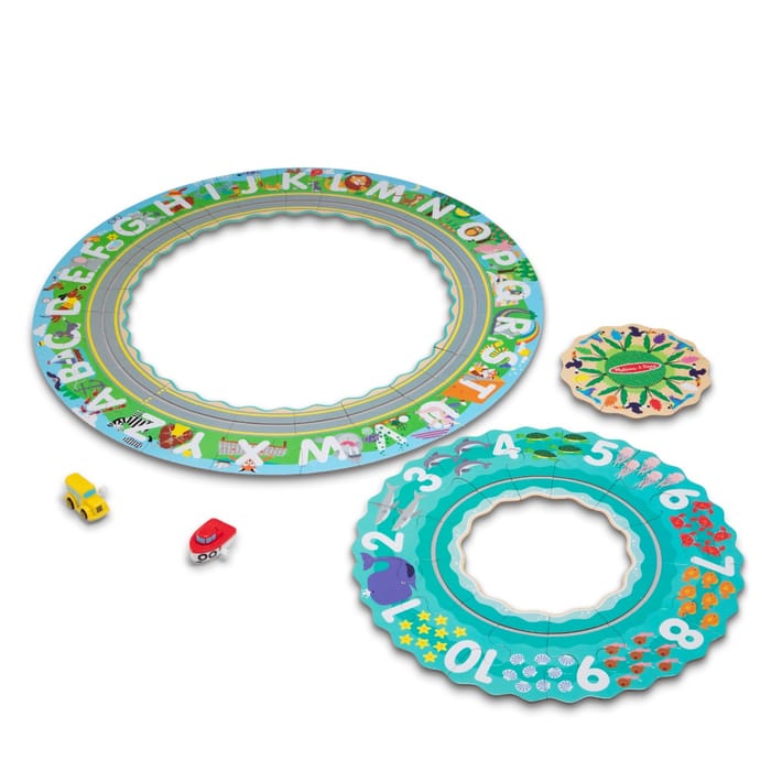 Floor Puzzle - Round the Shore w. Vehicles, 48 pcs