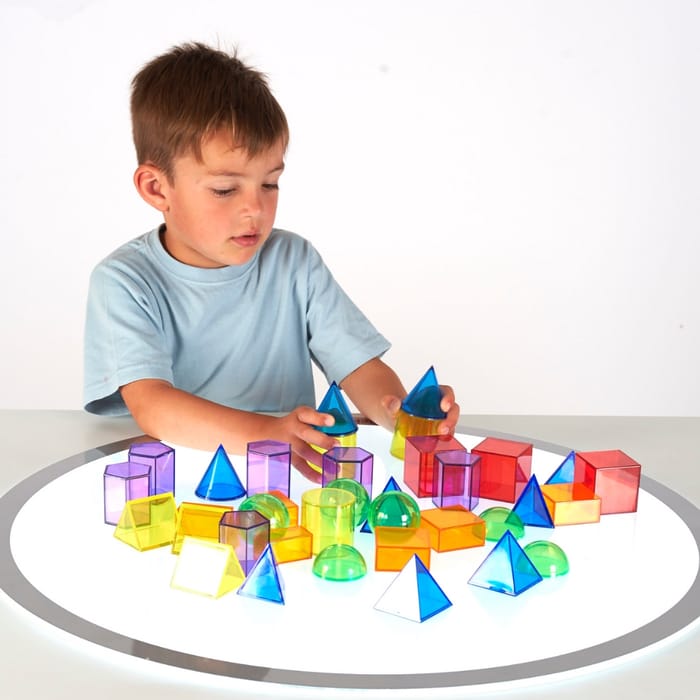 Translucent Geometric Shapes, 36 pcs