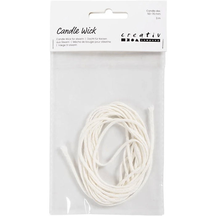 Wick for Candle Making - Cut to Length, 3 m