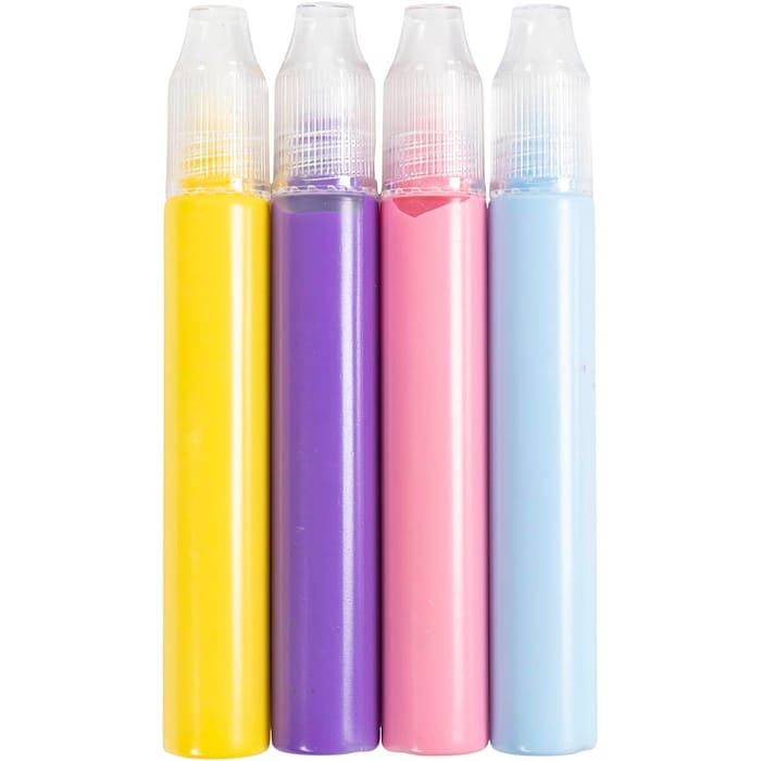 Candle Wax Pens 4x30 ml - Blue/Pink/Purple/Yellow