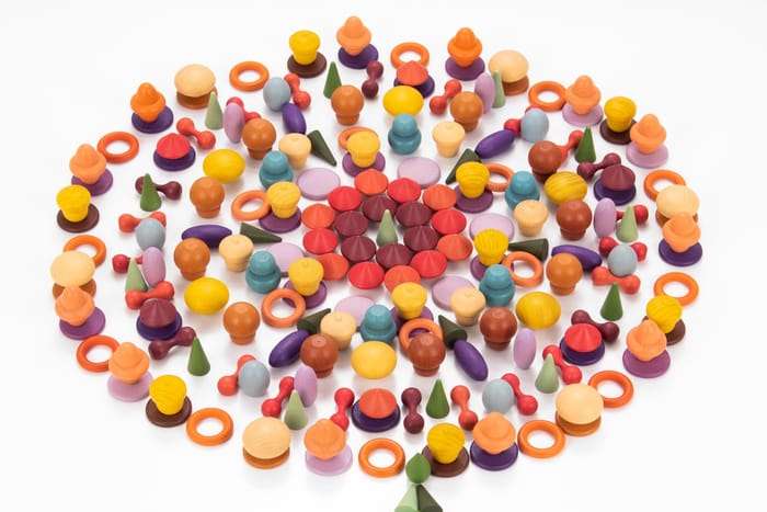 Montessori Wooden Treasures Super Set, 420 pcs