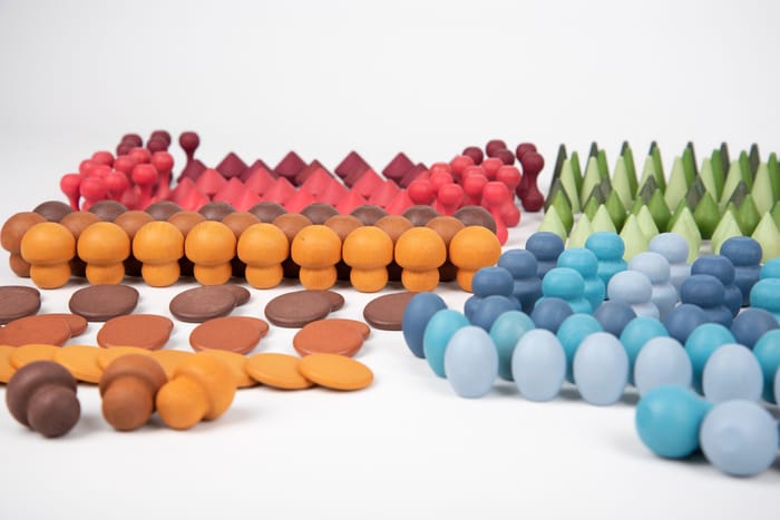 Montessori Wooden Treasures Super Set, 420 pcs