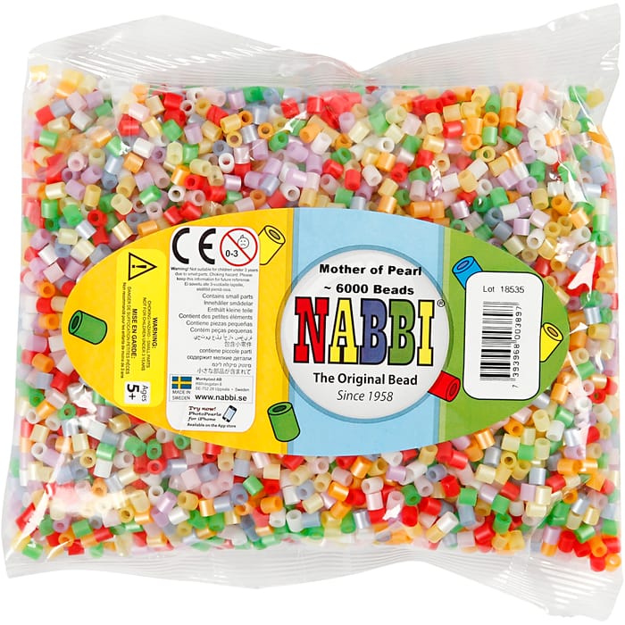 Midi Fuse Beads - Pearlescent Colours, 6,000 pcs