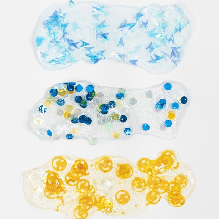 Sequin Clay 3 x 60 g - Blue & Yellow