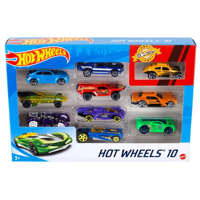 Hot Wheels Cars (Assorted) - Pack of 10