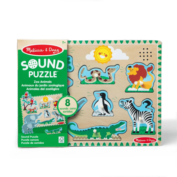 Puzzle with Sounds - Zoo Animals