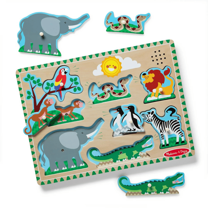 Puzzle with Sounds - Zoo Animals