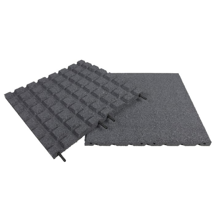 Safety Mat 50x50 cm/30 mm - Grey