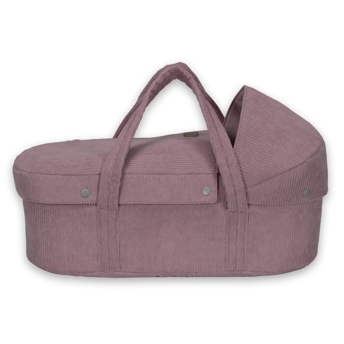 Doll Carry Cot w. Bedding - Lavender, 42 cm