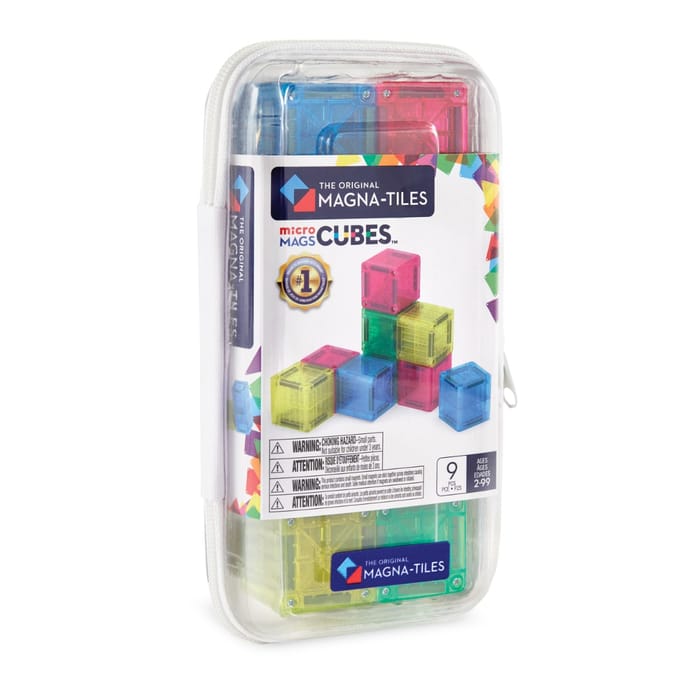 Magna-Tiles | microMAGS Cubes, 9 pcs