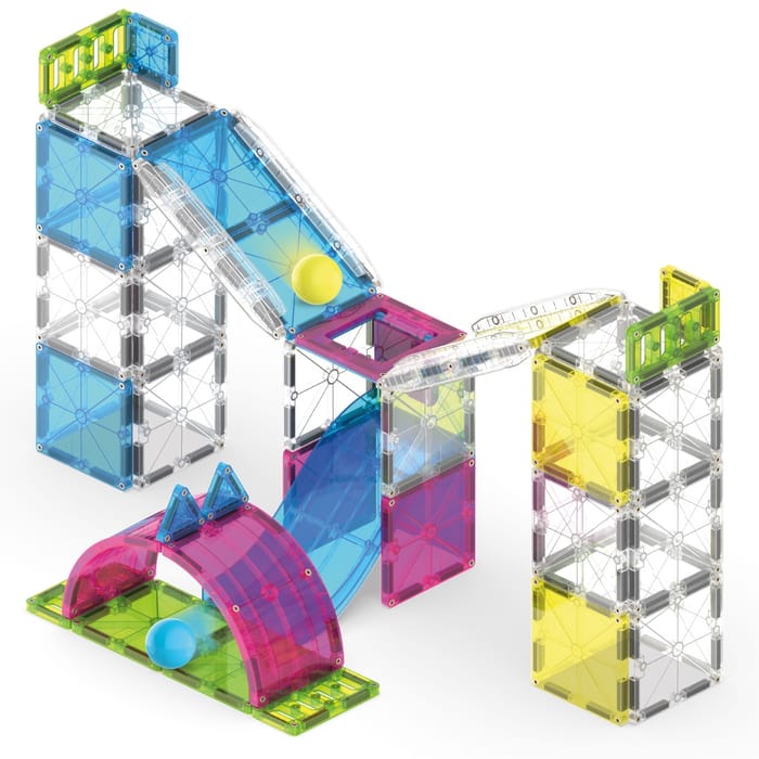 Magna-Tiles | Rail Racers Max Marble Run, 80 pcs