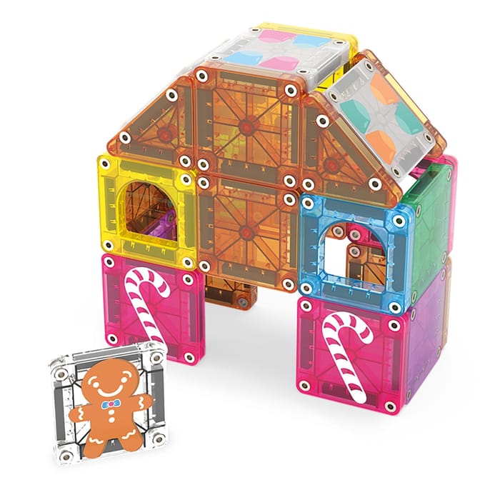 Magna-Tiles | microMAGS Gingerbread House, 24 pcs