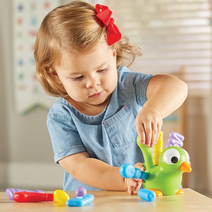 Fine Motor Peacock Pals, 30 pcs