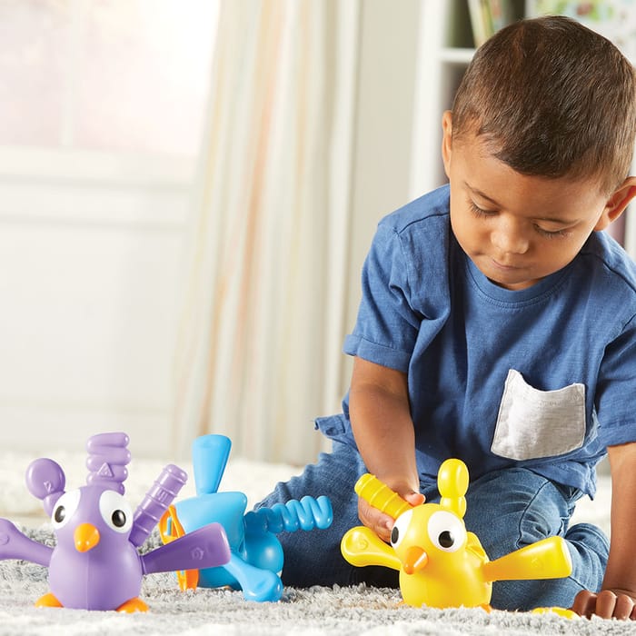 Fine Motor Peacock Pals, 30 pcs