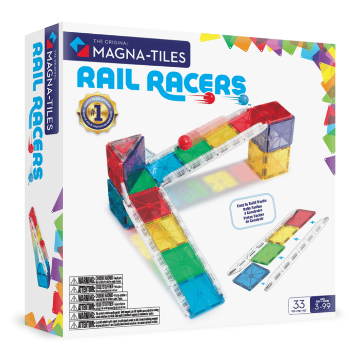 Magna-Tiles | Rail Racers Marble Run, 33 pcs