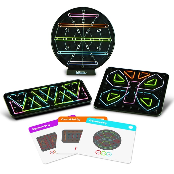 Geo-Glow Art - Geoboard Rubber Band Shapes