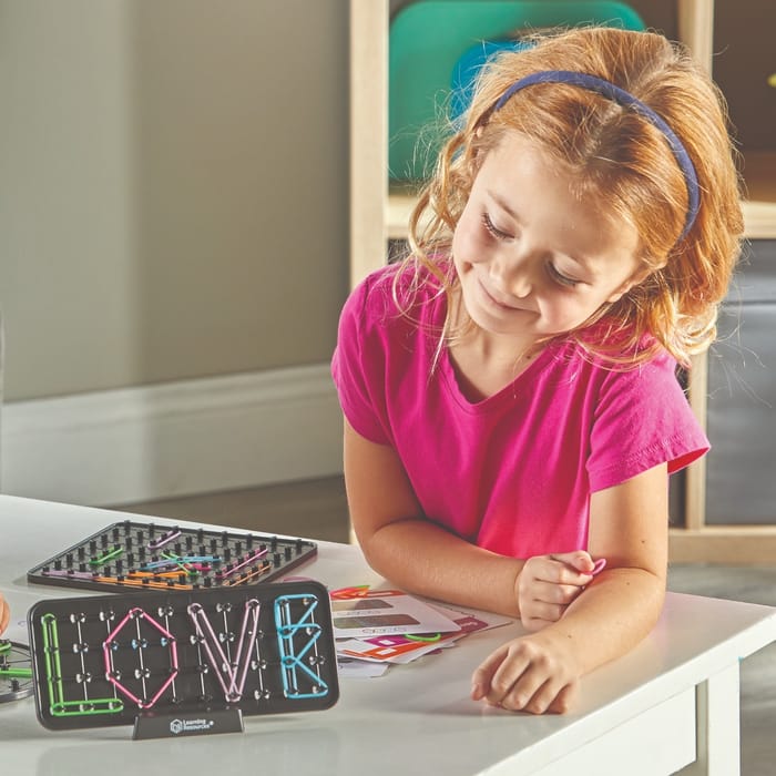 Geo-Glow Art - Geoboard Rubber Band Shapes