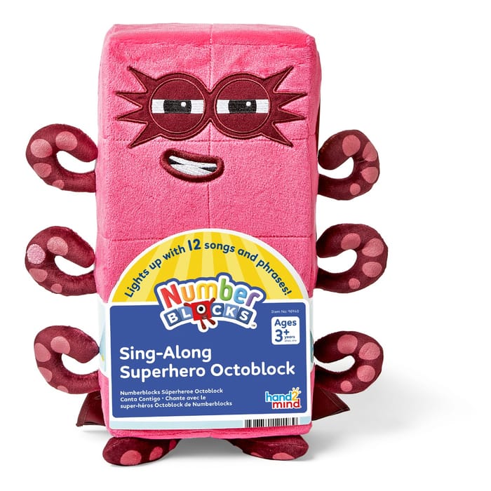 Numberblocks Sing-Along Superhero Octoblock Plush