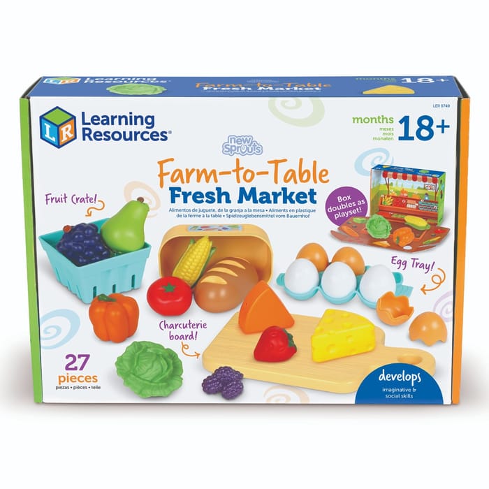 Play Food - Farm-to-Table Fresh Market, 27 pcs