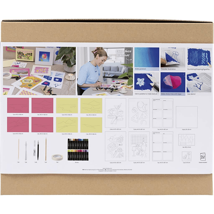 Oil Pastel Art Kit - Learn & Create