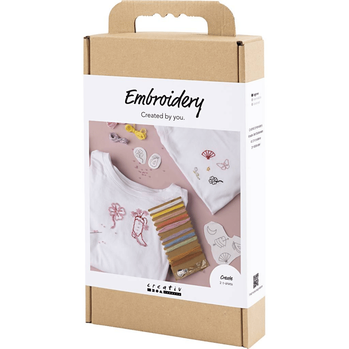 DIY Embroidery Kit - T-Shirts, 2 pcs