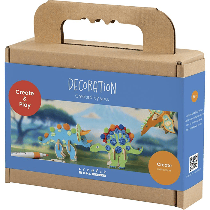 Build & Paint Your Own Wooden Dinosaurs, 3 pcs