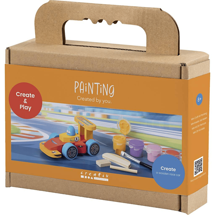 Build & Paint Your Own Wooden Race Car, 1 pc