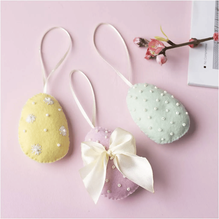 DIY Easter Craft - Sew & Embroider Kit, 3 pcs