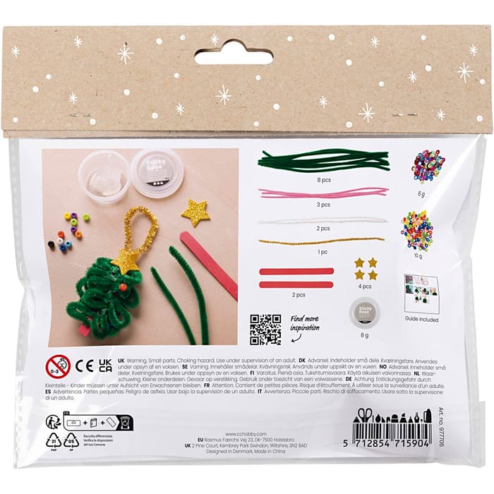 DIY Christmas Craft - Hearts and Christmas Trees