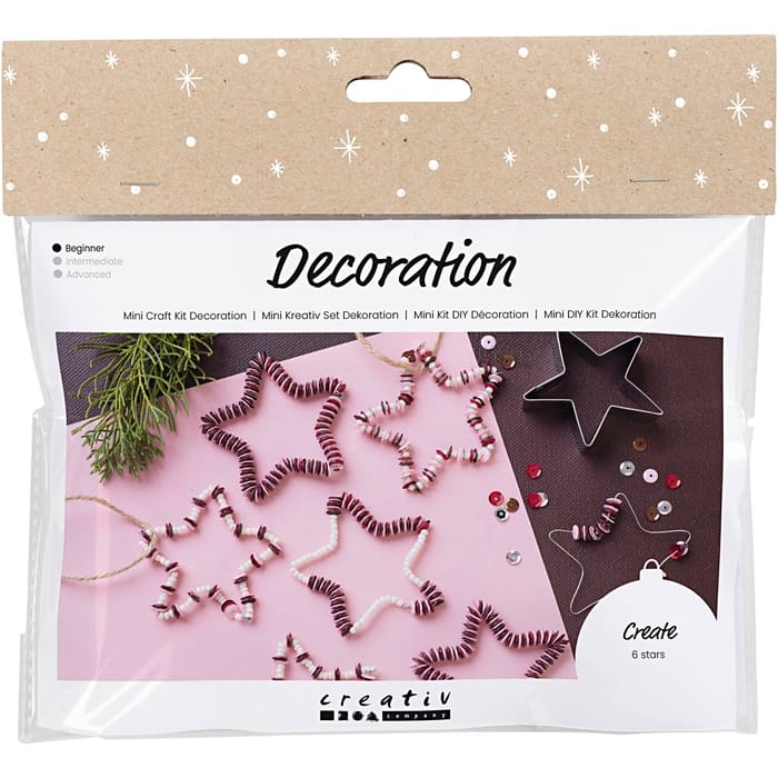DIY Christmas Craft - Stars with Beads & Sequins