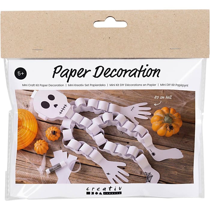 DIY Halloween Craft - Paper Skeleton